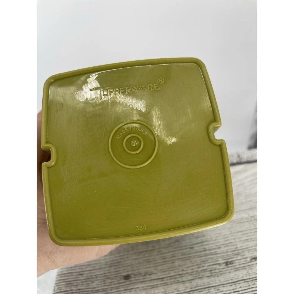 Tupperware Pickle Keeper Holder Vintage Clear Lid Green Drainer #1330-1 3 Pieces